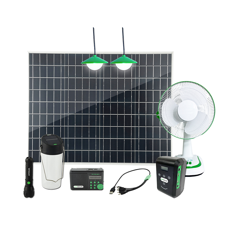 Solar power DC fan home kits