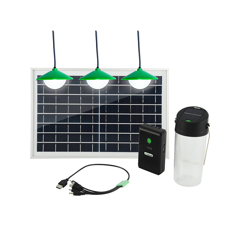 Solar power lighting kit